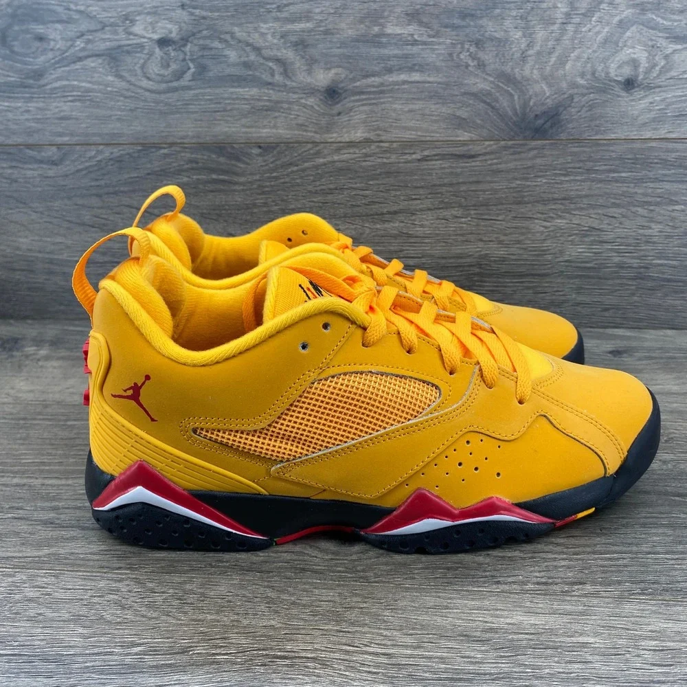 Jordan MVP 678 Basketball Shoes Mens Size 9 Taxi Yellow Red Black IO7437-705
